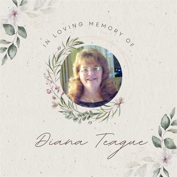Diana Teague obituary graphic